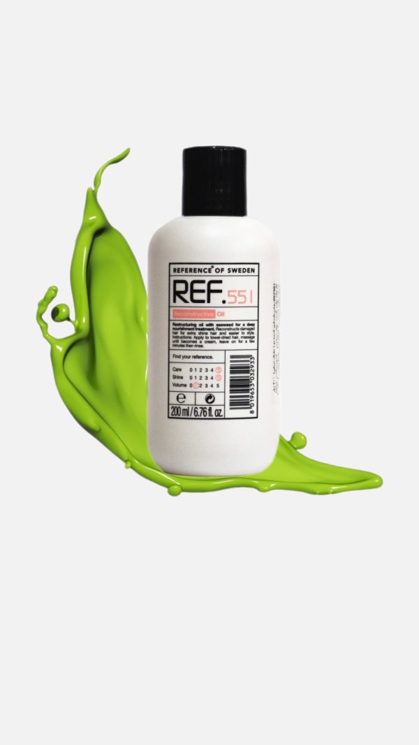 روغن بازسازی کننده مو رِف REF 551 مدل Reconstructive Oil حاوی جلبک دریایی حجم 200میل
