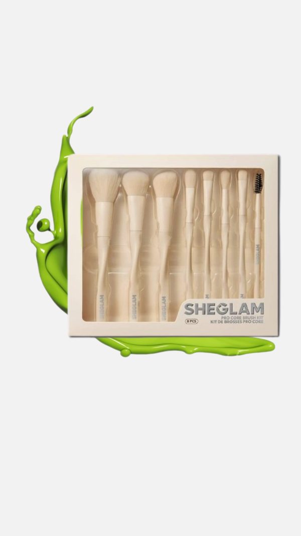 ست براش 8 عددی شیگلم SHEGLAM اصلی مدل pro core kit