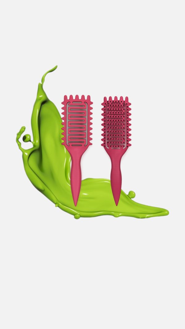 برس باونس کرل دکتر مورنینگ Dr.Morning مدل استخری (قابل استفاده در حمام) گره باز کن مناسب استایل موی فر و مجعد